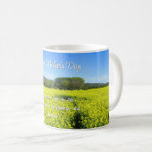 Yellow & Blue Country Bliss - Aangepaste Moederdag Koffiemok (Voorkant rechts)