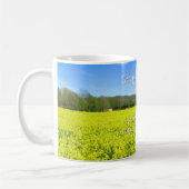 Yellow & Blue Country Bliss - Aangepaste Moederdag Koffiemok (Links)