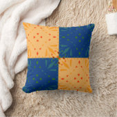Yellow Blue Geometric Nursery Decor Patchwork Kussen (Deken)