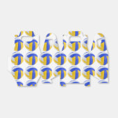 Yellow Blue Volleyball Birthday Party Bedankdoosjes (Uitgevouwen)