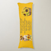 Yellow Body Pillow Lichaamskussen (Voorkant Verticaal)