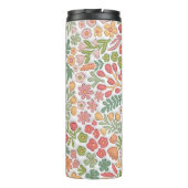 Yellow Boho Floral 3D Mama Thermosbeker (Achterkant)