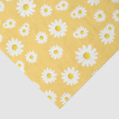 Yellow Boho Spring Daisies Pattern Tissuepapier (Detail)
