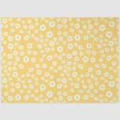 Yellow Boho Spring Daisies Pattern Tissuepapier (Voorkant)