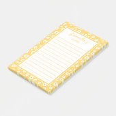 Yellow Boho Spring Daisies Post-it® Notes (Schuin)