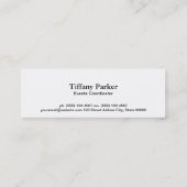 Yellow Bokeh Mini Visitekaartje (Achterkant)