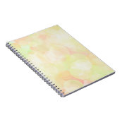 Yellow Bokeh Spiral Photo Notitieboek (Rechterzijde)