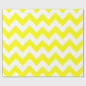 Yellow Bold Chevron Cadeaupapier (Vlak)
