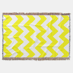 Yellow Bold Chevron Deken