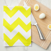 Yellow Bold Chevron Theedoek (Quarter Fold)