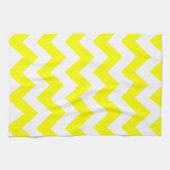 Yellow Bold Chevron Theedoek (Horizontaal)
