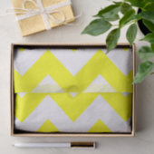 Yellow Bold Mod Chevron Tissuepapier (Geschenk)