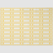 Yellow Bone Inlay Dots Border Decoupage Paper Tissuepapier (Voorkant)