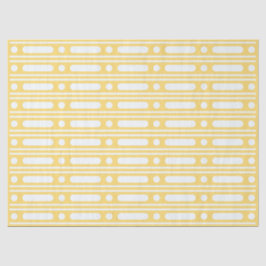 Yellow Bone Inlay Dots Border Decoupage Paper Tissuepapier