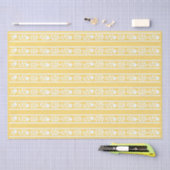 Yellow Bone Inlay Floral Border Decoupage Paper Tissuepapier (Craft)