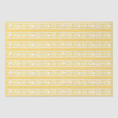Yellow Bone Inlay Floral Border Decoupage Paper Tissuepapier (Voorkant)