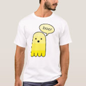 Yellow Boo Boo Ghost Halloween T-shirt (Voorkant)