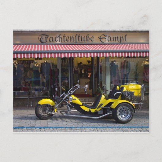 Yellow Boom Trike Briefkaart (Voorkant)