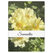 Yellow Botanical Flowers Klembord (Achterkant)