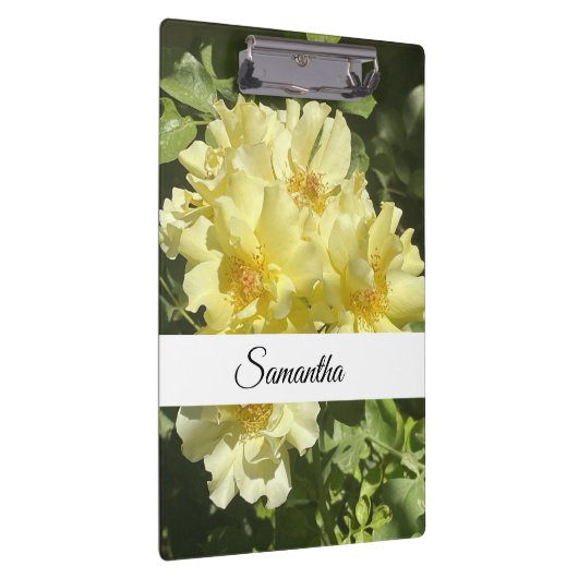 Yellow Botanical Flowers Klembord (Rechts)