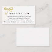 Yellow Bow Boeken voor Baby Verzoek Informatiekaartje (Voorkant / Achterkant)