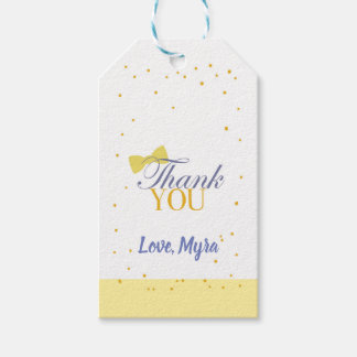 Yellow Bow Gift Label Cadeaulabel