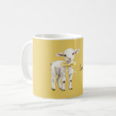 Yellow Bow Lamb Sweetheart Koffiemok (Voorkant links)