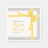 Yellow Bow & White Stippen Vrijgezellenfeest