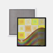 Yellow Boxes Magnet (Voorkant / Achterkant)