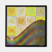 Yellow Boxes Magnet (Voorkant)