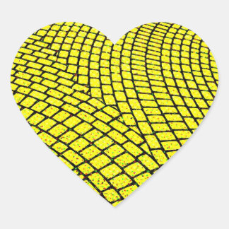 Yellow Brick Road Hart Sticker