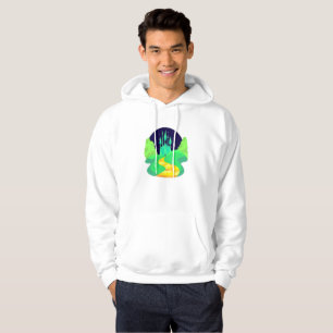 Yellow Brick Road mannen Hoodie sweatshirt met cap