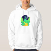 Yellow Brick Road mannen Hoodie sweatshirt met cap (Voorkant)