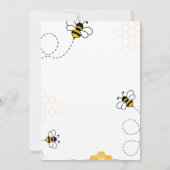 Yellow Bride to Bee Vrijgezellenfeest Kaart (Achterkant)