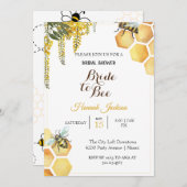 Yellow Bride to Bee Vrijgezellenfeest Kaart (Voorkant / Achterkant)