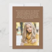 Yellow Brown 2-foto Afstuderen Aankondiging (Achterkant)