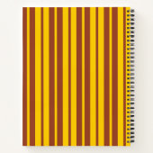 Yellow Brown Stylish Stripes Pattern Design  Notitieboek (Achterkant)