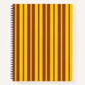 Yellow Brown Stylish Stripes Pattern Design  Notitieboek (Voorkant)