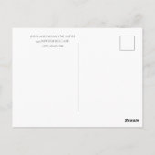 Yellow Brown Sunflower Foto House New Address Briefkaart (Achterkant)