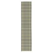 Yellow-brown tartan plaid.  korte tafelloper (Voorkant)