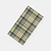 Yellow-brown tartan plaid. servet (Hoek)