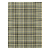 Yellow-brown tartan plaid.  tafelkleed (Voorkant)