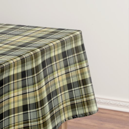 Yellow-brown tartan plaid.  tafelkleed (Voorbeeld)