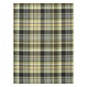 Yellow-brown tartan plaid.  tafelkleed (Voorkant)