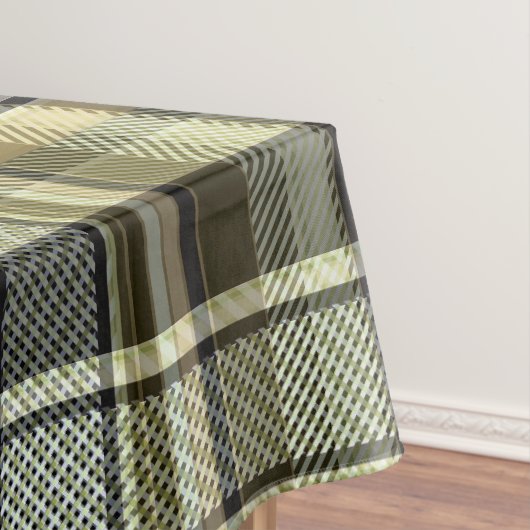 Yellow-brown tartan plaid.  tafelkleed (Voorbeeld)