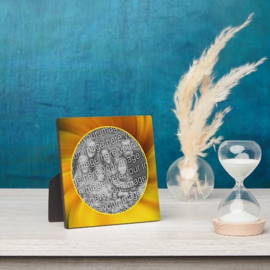 Yellow Brown Whirlpool Add Your Own Photo Fotoplaat (Insitu)