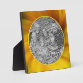 Yellow Brown Whirlpool Add Your Own Photo Fotoplaat (Voorkant)