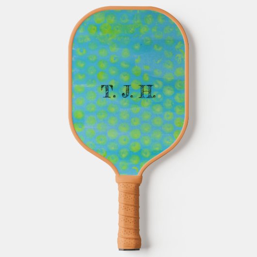 Yellow Bubble Wrap Print Pickleball Paddle (Voorkant)