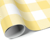 Yellow Buffalo Check Pattern Cadeaupapier (Rol Hoek)
