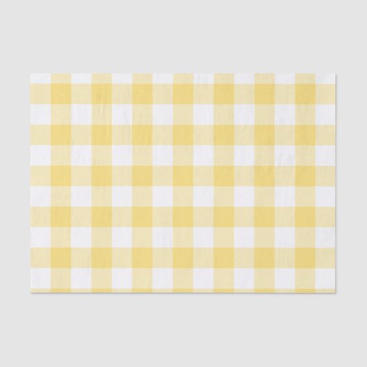Yellow Buffalo Check Pattern Tissuepapier (Voorkant)